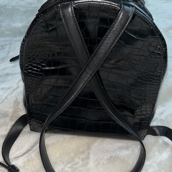 Authentic Tory Burch embossed leather mini backpack. - Picture 3 of 6